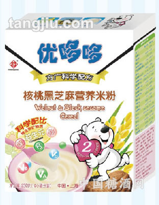 優(yōu)哆哆核桃黑芝麻營養(yǎng)米粉250g