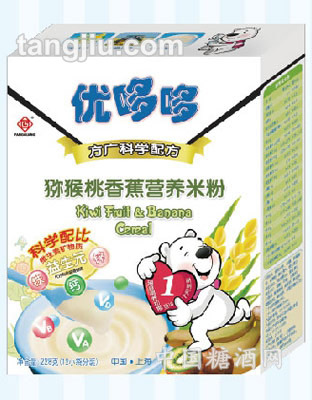 優(yōu)哆哆獼猴桃香蕉營養(yǎng)米粉228g