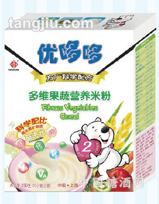 優(yōu)哆哆多維果蔬營(yíng)養(yǎng)米粉250g