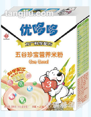 優(yōu)哆哆五谷珍寶營養(yǎng)米粉280g