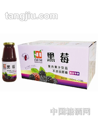 百匯園黑莓果肉果汁飲品350ml