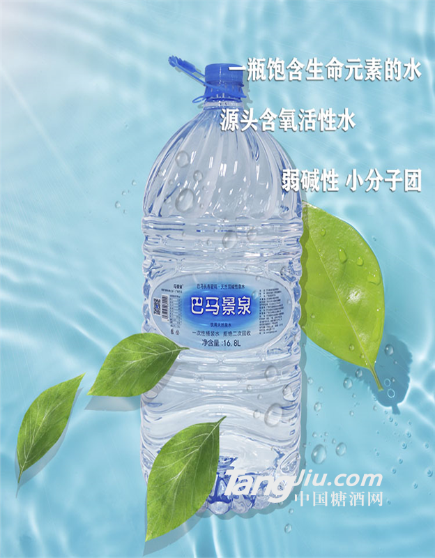 巴馬景泉天然泉水堿性水16.8l