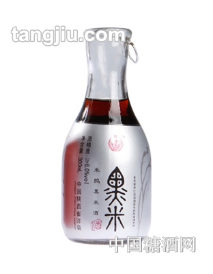 朱鹮黑米酒半甜8度銀標(biāo)300ml