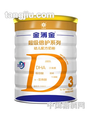 金薄金超級(jí)倍護(hù)幼兒配方羊奶粉800g