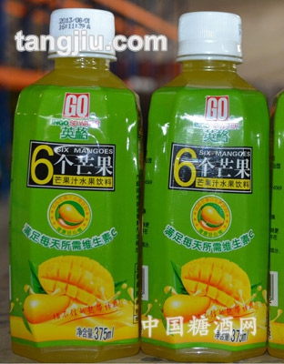 6個(gè)芒果水果飲料375ml