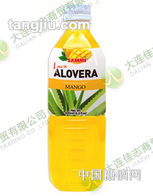 [三蜜]芒果蘆薈之戀果肉果汁飲料500ML