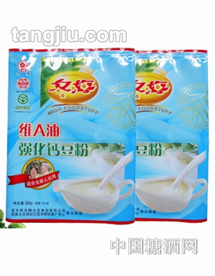 冬梅維A油強化鈣豆粉350g