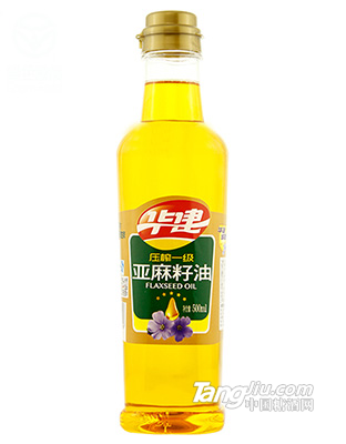 壓榨一級(jí)亞麻籽油500ml