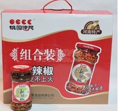 河南特產(chǎn)桃源建民耗辣椒-牛肉耗辣椒禮盒-中秋禮品