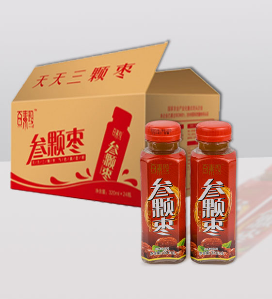 百素珍 叁顆棗 320mll*24瓶裝 果蔬汁飲料 紅棗味滋補