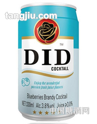 DID雞尾酒飲品藍莓味330ml