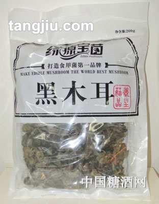 綠源寶菌黑木耳200g