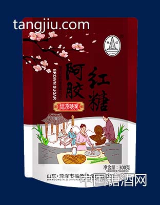 聯誼-300克功能性紅糖系列-阿膠紅糖