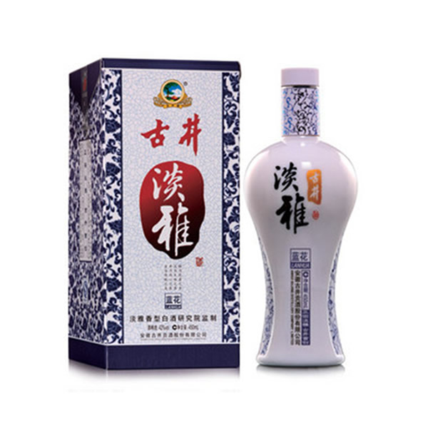 古井貢酒 古井淡雅 42度藍花 濃香型白酒 450ml