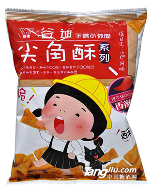 臺(tái)灣食品 谷迪香辣味尖角酥72g