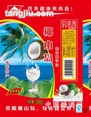 椰山島椰子汁1250g