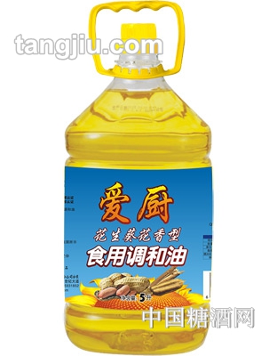 愛廚花生葵花香型食用調和油5L