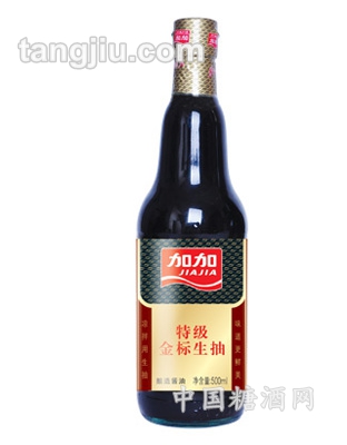 加加金標(biāo)醬油500ml