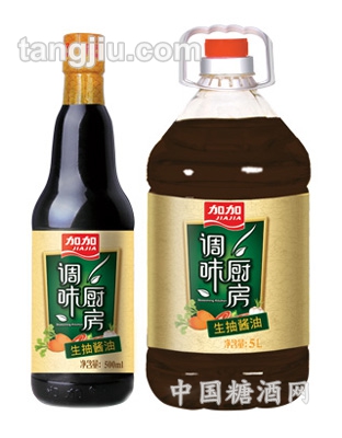 加加調(diào)味廚房&amp;#8226；生抽醬油500ml