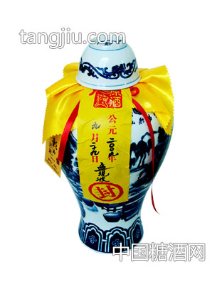 彩山 封壇酒（藍(lán)）