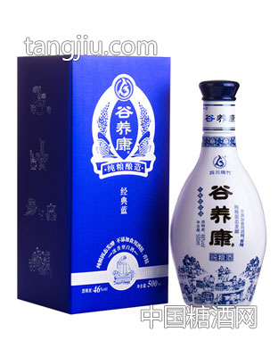 46度谷養(yǎng)康純糧原漿經(jīng)典藍(lán)500ML-真正純糧固態(tài)發(fā)酵釀造