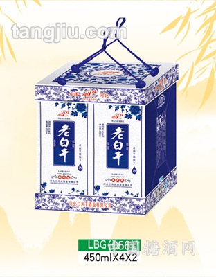 老白干酒藍(lán)花瓷禮盒450ml