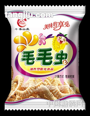 豐盛山莊毛毛蟲膨化食品-紫