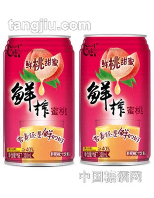 貓王鮮榨蜜桃汁310ml