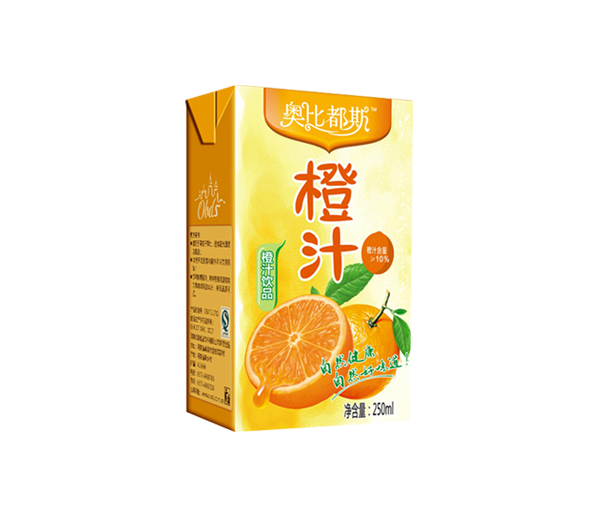 果汁飲料橙汁利樂轉