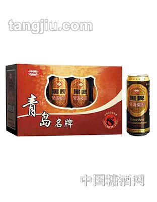 嶗特啤酒聽裝黑禮盒500ml