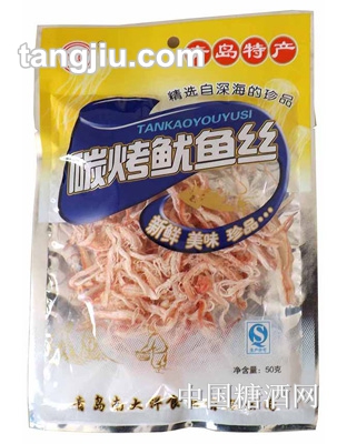 鳳灣炭烤魷魚(yú)絲50g