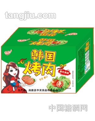 樂(lè)吃吃膨化食品韓國(guó)烤肉盒裝