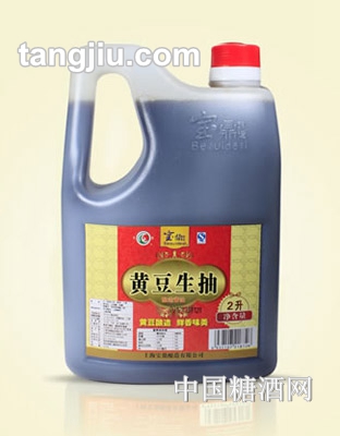 寶鼎黃豆生抽醬油2L