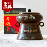 圣源六堡茶|金蟾浮雕大銅鼓|梧州六堡茶價(jià)格|龍頭企業(yè)