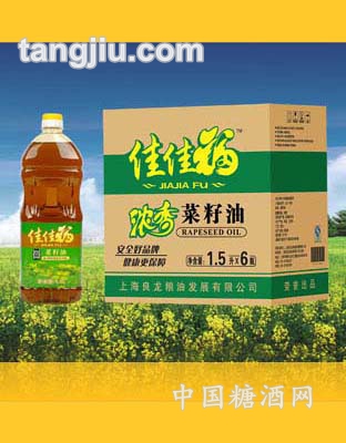 佳佳福濃香菜籽油1.5L