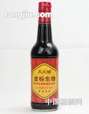 天天順金標(biāo)生抽醬油430ml