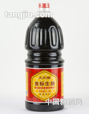 天天順金標(biāo)生抽醬油大瓶1.8L