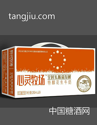 心靈牧場全時乳酸菌發(fā)酵特醇花生牛奶