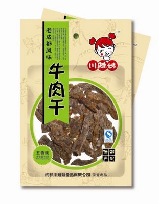 川辣妹牛肉干45g五香味