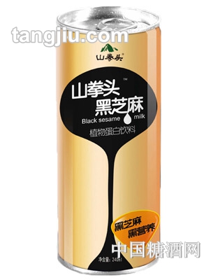 山拳頭黑芝麻飲料罐體240ml