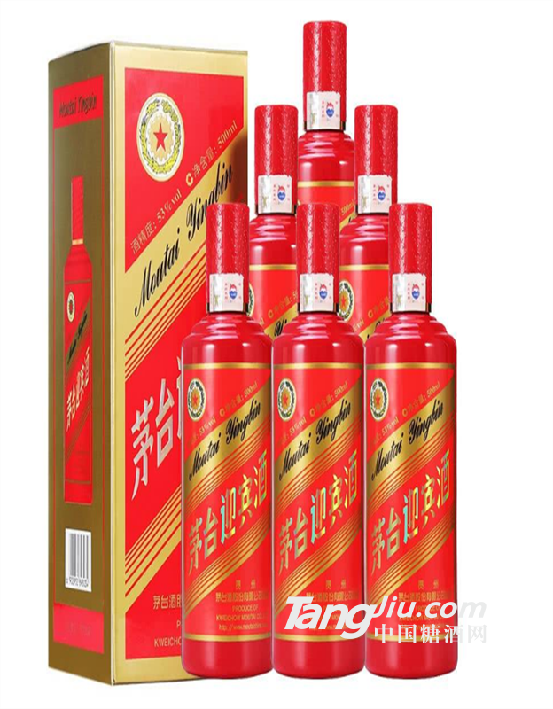 茅臺(tái)鎮(zhèn)酒迎賓中國紅醬香型白酒 禮盒裝500ml