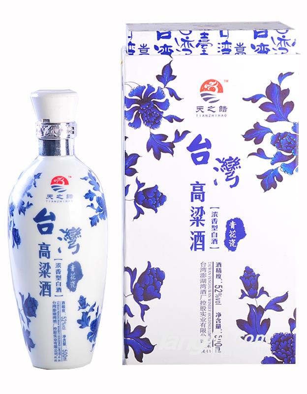 臺灣高粱酒-典雅青花瓷52度500ml