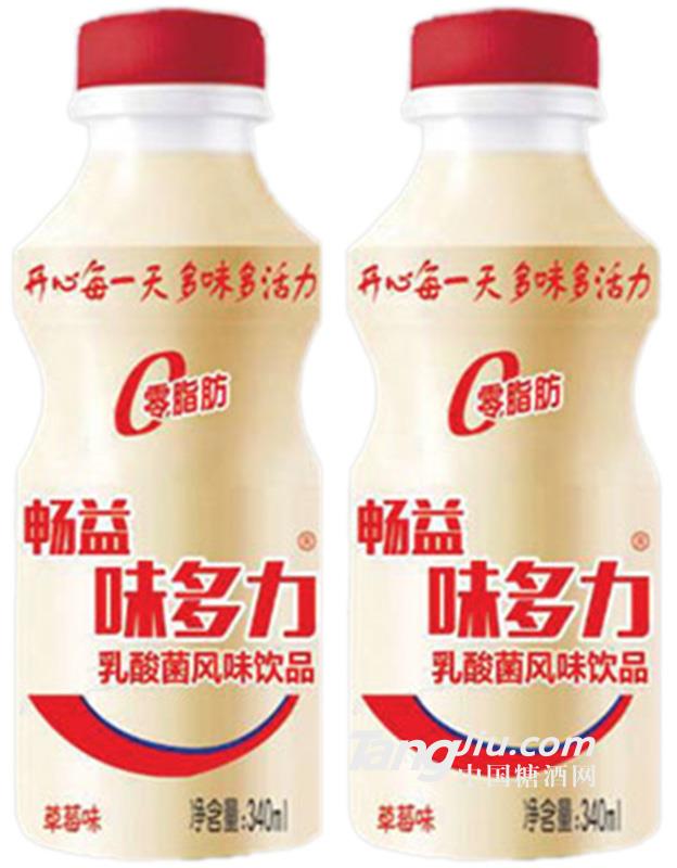 暢益味多力 乳酸菌風味乳品草莓味340ML