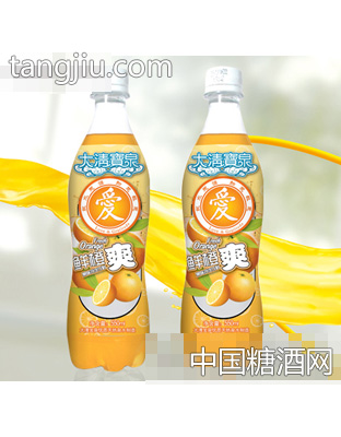 大清寶泉鮮橙爽含氣飲料