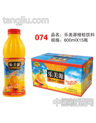 福志達(dá)樂(lè)美源橙粒飲料600mlX15