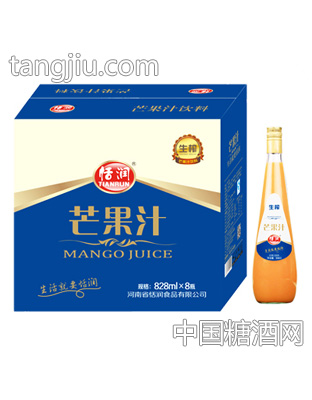 恬潤芒果汁飲料828mlx8瓶