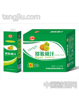 恬潤(rùn)獼猴桃汁飲料1LX8盒