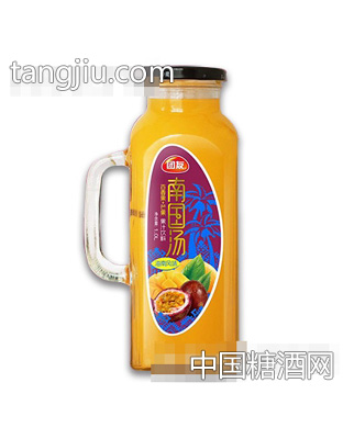 團(tuán)友南國湯果汁飲料百香果+芒果1L