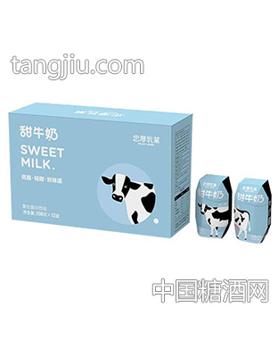 忠厚乳業(yè)甜牛奶208gx12盒