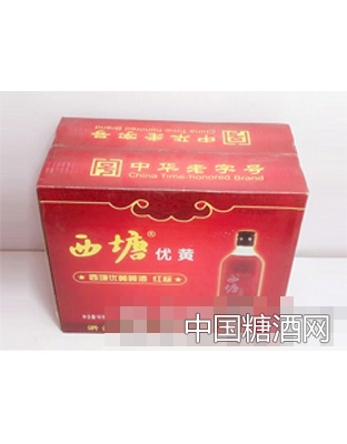 浙江嘉善西塘優(yōu)黃黃酒紅標(biāo)500ML（箱）